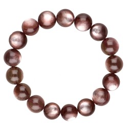 Bracciale in Lepidolite Marrone 12mm