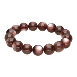 Bracciale in Lepidolite Marrone 12mm