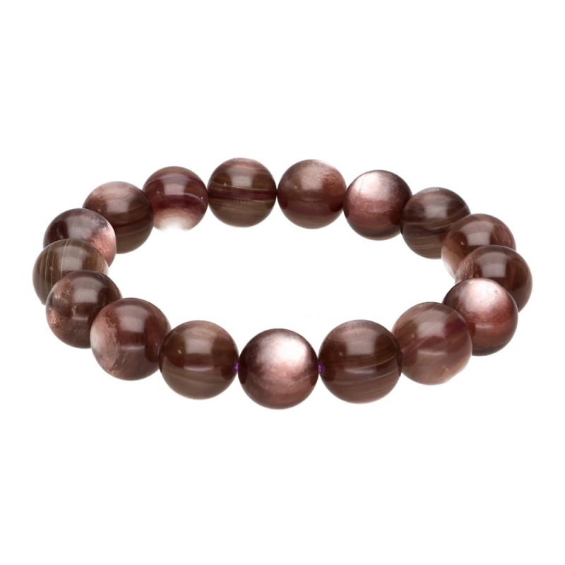 Bracciale in Lepidolite Marrone 12mm
