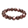 Bracciale in Lepidolite Marrone 12mm