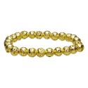 Pulseira de lava dourada 6mm