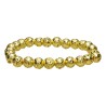 Bracelet en lave d'or 6mm
