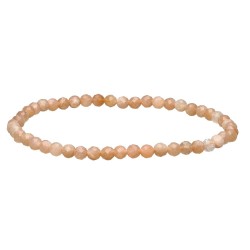 Bracciali Adularia Pesca Faccettata 4mm