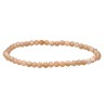 Pulseiras de Adularia Facetada Pêssego 4mm