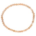 Bracelets Adularia Peach Faceted Peach 4mm