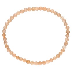 Bracciali Adularia Pesca Faccettata 4mm