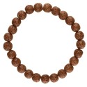 Pulseira de lava castanha 8mm
