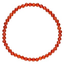 Bracciale in Cornalina Faccettata 4mm