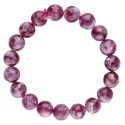 Pulsera de Lepidolita Púrpura 10mm