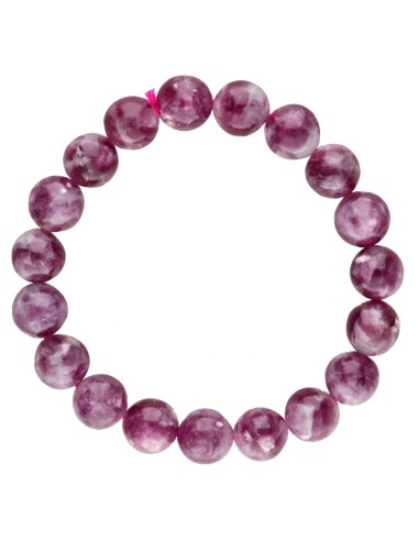 Pulsera de Lepidolita Púrpura 10mm