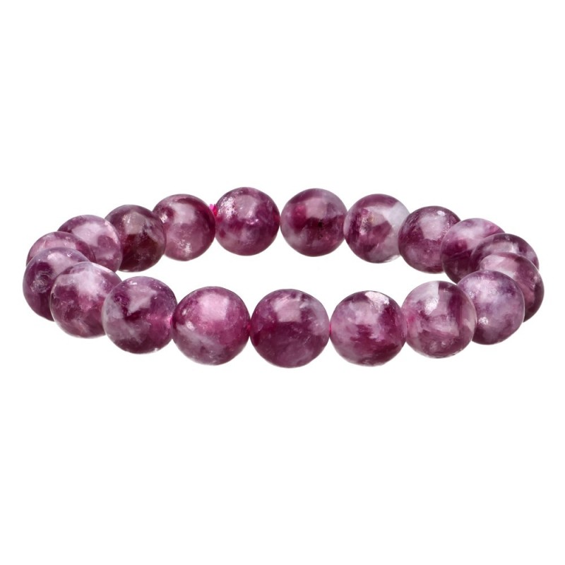 Bracciale in Lepidolite Viola 10mm