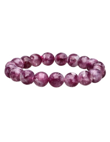 Bracciale in Mica Lepidolite Viola 10mm