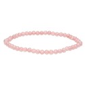 Bracciale in Quarzo Rosa Sfaccettato 4mm