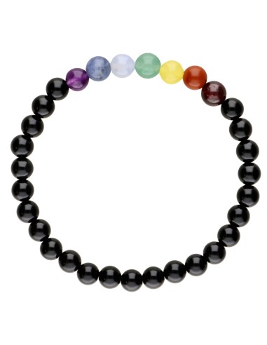 Onyx Chakras Bracelet 6 mm