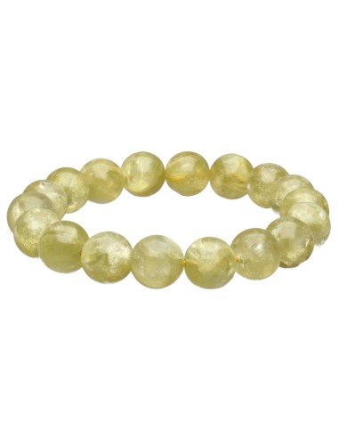 Pulseira de lepidolita amarela de 10 mm