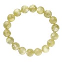 Bracelet de lépidolite jaune de 10 mm