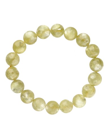 Pulseira de lepidolita amarela de 10 mm