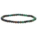 Bracciale in Azurite con Malachite Extra 4mm