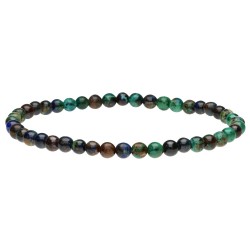 Bracciale in Azurite con Malachite Extra 4mm