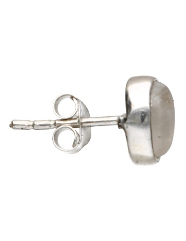 Orecchini a bottone con pietra di...