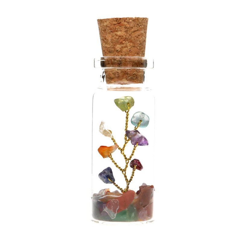 Bottiglietta con Albero dei Chakra