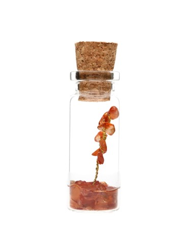 Bottiglietta con albero di corniola