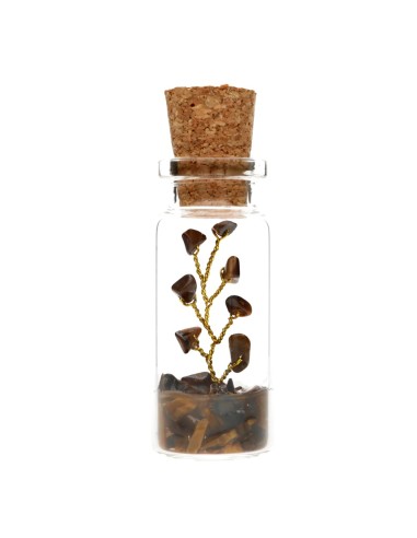 Petite bouteille avec arbre en œil de...