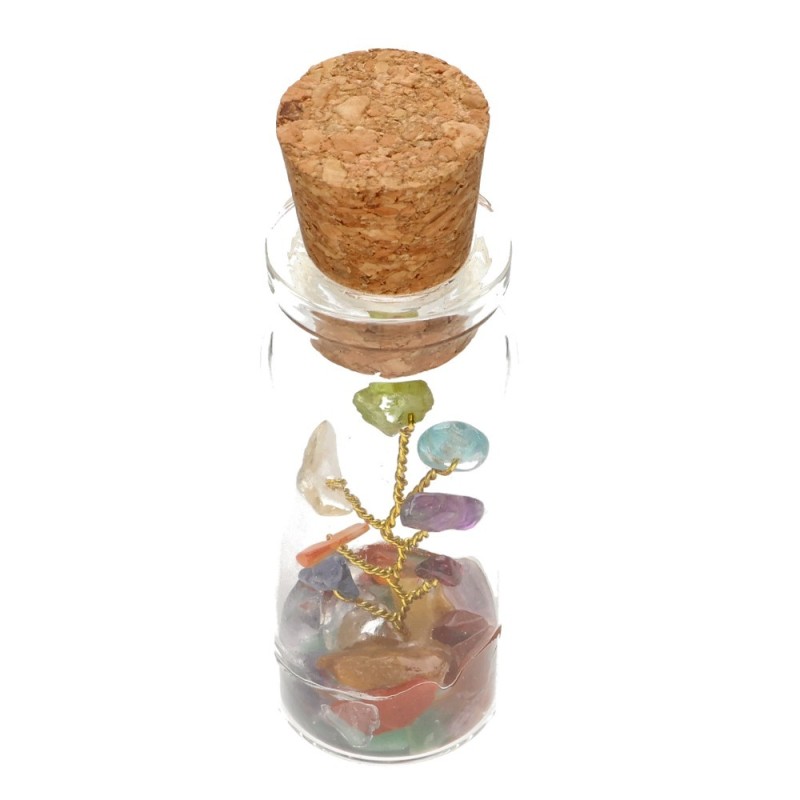 Bottiglietta con Albero dei Chakra
