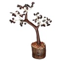 Mini Garnet Tree with Wooden Base