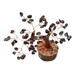 Albero di Melograno Mini con Base in Legno