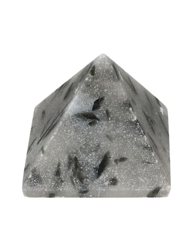 Quartz Pyramid with Green Tumaline