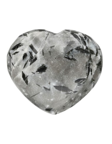 Corazón di Quarzo con Tormalina Verde