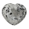 Cuore di Quarzo con Tormalina Verde