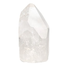 Punte grezze con base lucidata di quarzo bianco (1 kg)