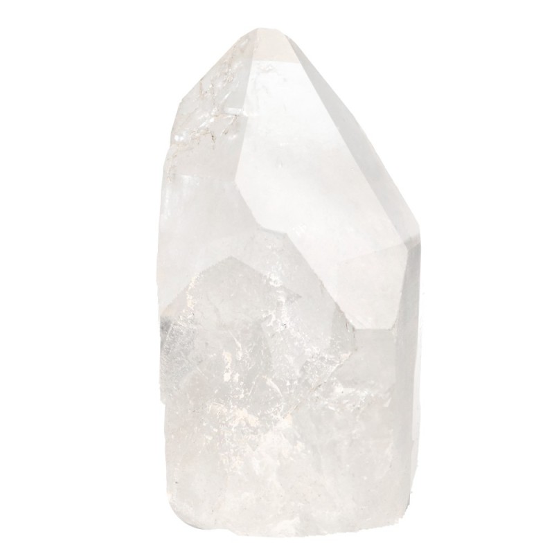 Punte grezze con base lucidata di quarzo bianco (1 kg)