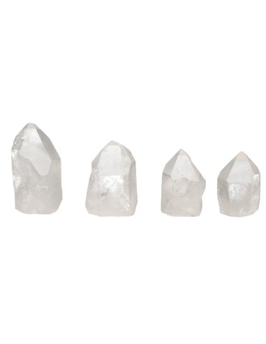 Quartz blanc Base polie Points vierges