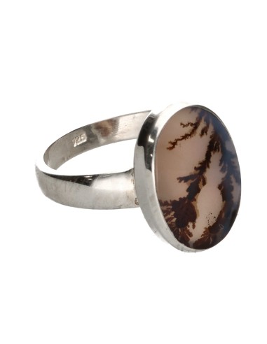 Anillo de Cuarzo Rosa en Plata de Ley...