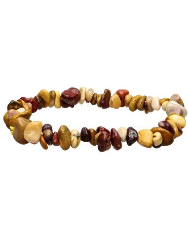 Braccialetto con chip di Mookaite Jasper