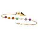 Pêndulo em bronze Argo com chakras