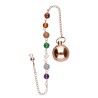 Copper Sphere Pendulum with Chakras