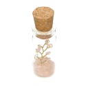 Bottle with Rose Quartz Tree