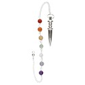 Pendulum Point in Silver Bath with Chakras