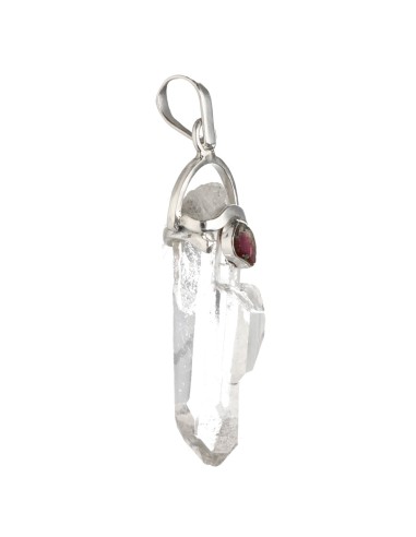 Pendentif en argent 925 en quartz...