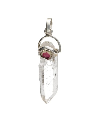 Pendentif en argent 925 en quartz...