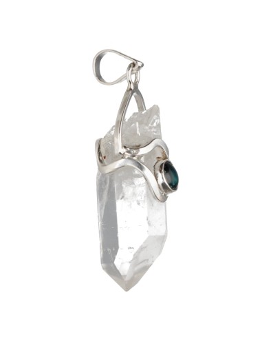 Pendentif Quartz Lémurien avec...