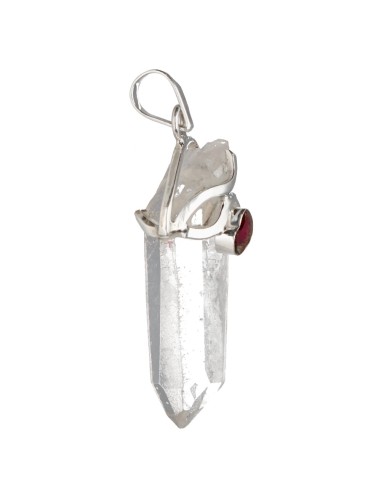 Pendentif quartz lémurien avec...