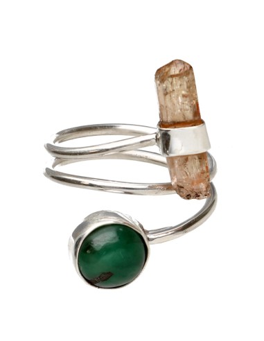 Anillo de Esmeralda y Topacio...