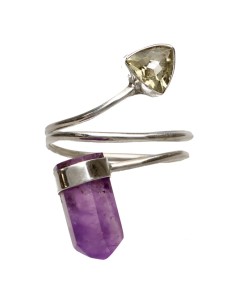 Amethyst and Citrine Ring...
