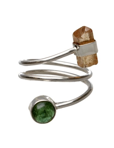 Bague en argent 925 avec tourmaline...