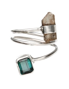 Bague en argent 925 avec...